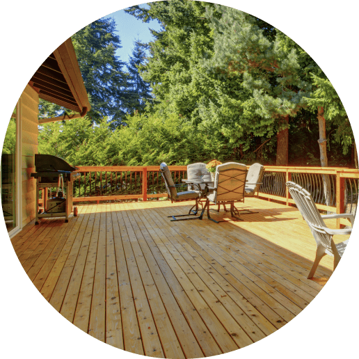 Wood deck